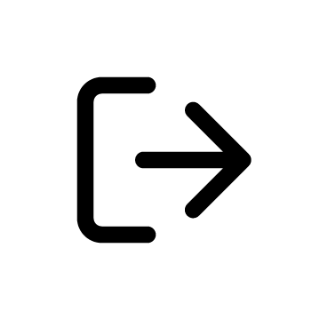 Arrow From Bracket Right icon