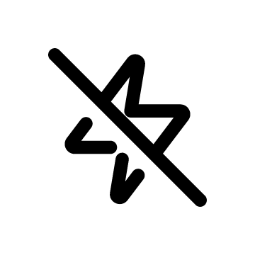 Bolt Vertical Slash icon